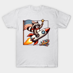 A Whimsical Tribute to American Culture in Cartoon Style T-Shirt